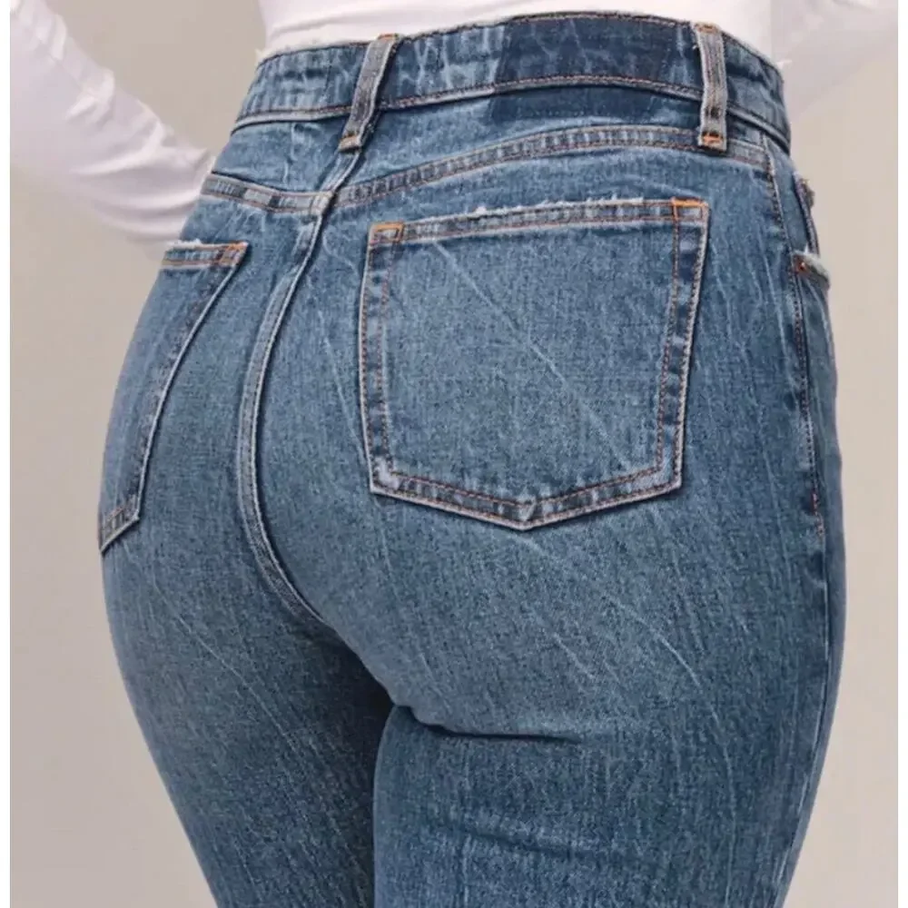 Abercrombie & Fitch Curve Love Skinny High Rise Jean Blue Size 26